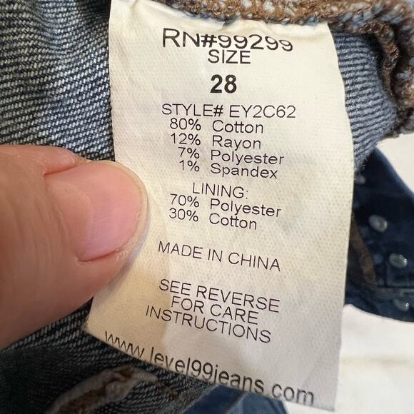 Level 99 Women's Morgan Slouchy Straight-Leg Jean size 28 - Picture 6 of 15